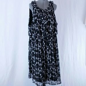 Merona Black & White Dress Size 3